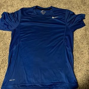 Nike blue dri fit tee